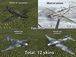 Skinpack Yak-9/9D (NKAP-41/43) unmark (final ver)