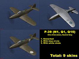 Skinpack P-39 N1/Q1/Q10 Olive drab (later)