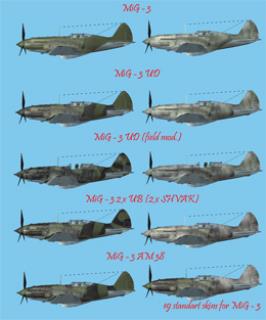 MiG - 3 (2xUB, 2xSHVAK, UD, UD-fied.mod., AM-38)