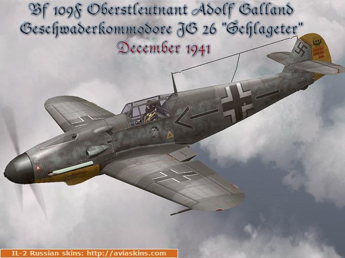 Bf 109F Adolf Galland MG 131