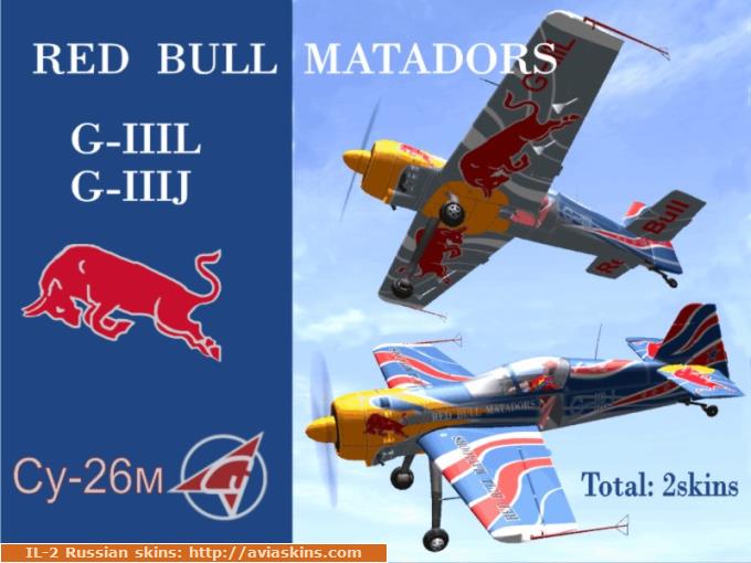 Su-26 " RED BULL MATADORS "  G III L+ G III J