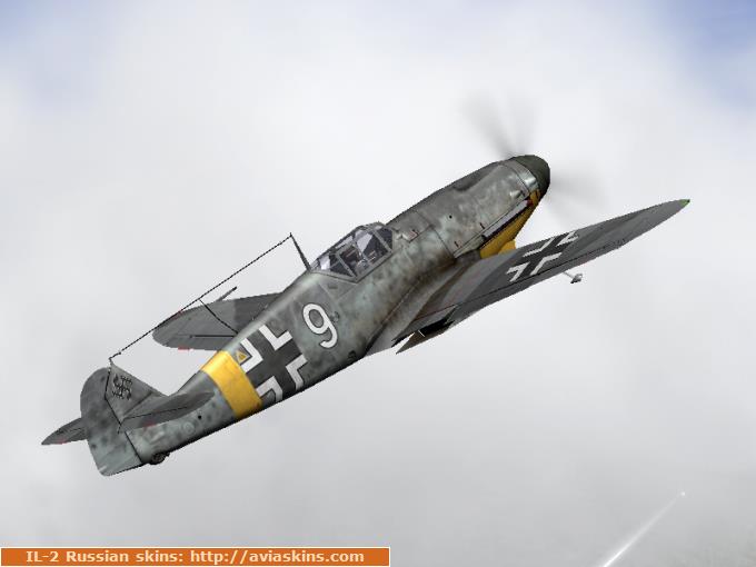 Bf-109G-2 unmarked generic skin
