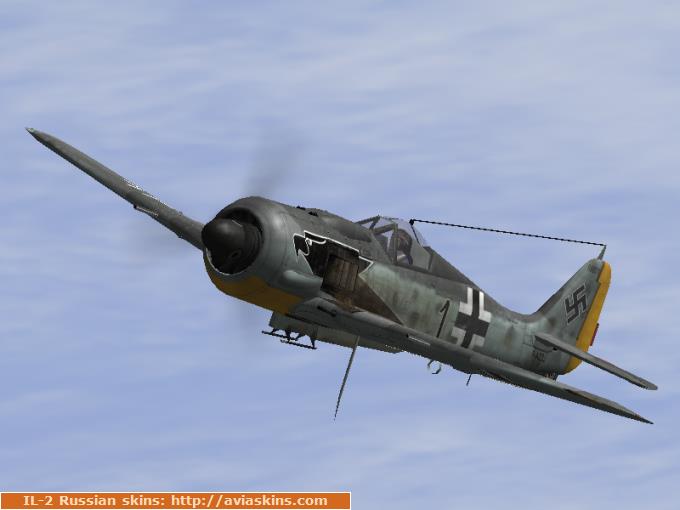 FHC FW-190A-8 "Black 1" (black eagle)