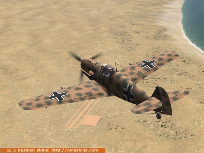Bf-109E-4_B  Desert